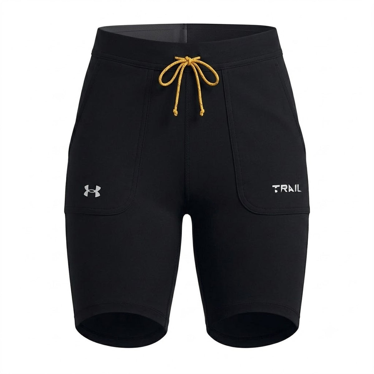 Black - Front - Under Armour Womens-Ladies Trail Running Shorts