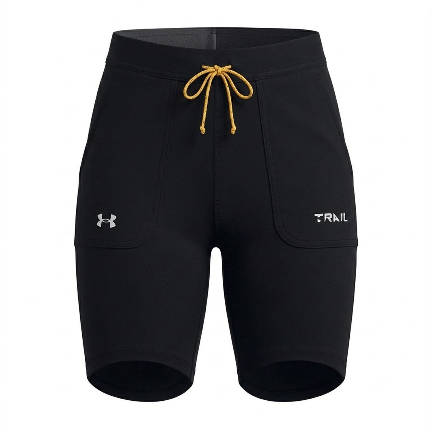 Black - Front - Under Armour Womens-Ladies Trail Running Shorts