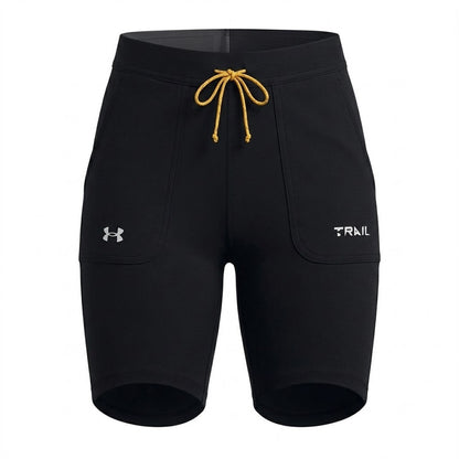 Black - Front - Under Armour Womens-Ladies Trail Running Shorts