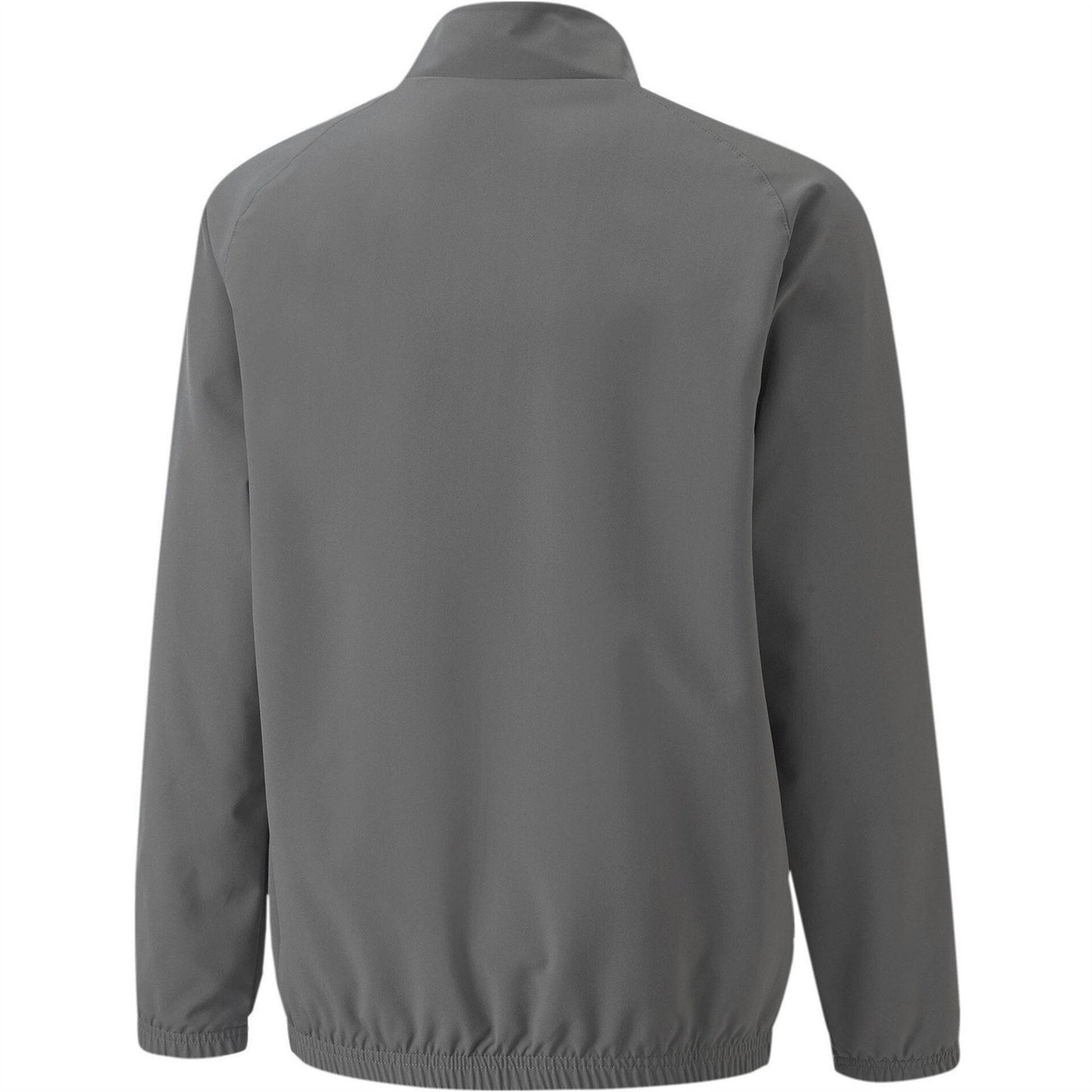 Smoked Grey-White - Back - Puma Childrens-Kids TeamLIGA Sideline Lightweight Tracksuit Top