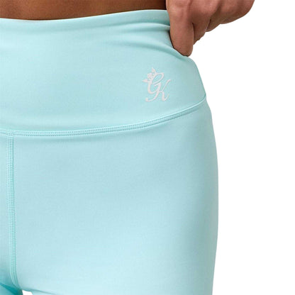 Pale Turquoise - Side - Gym King Womens-Ladies 365 Regular Cycling Shorts