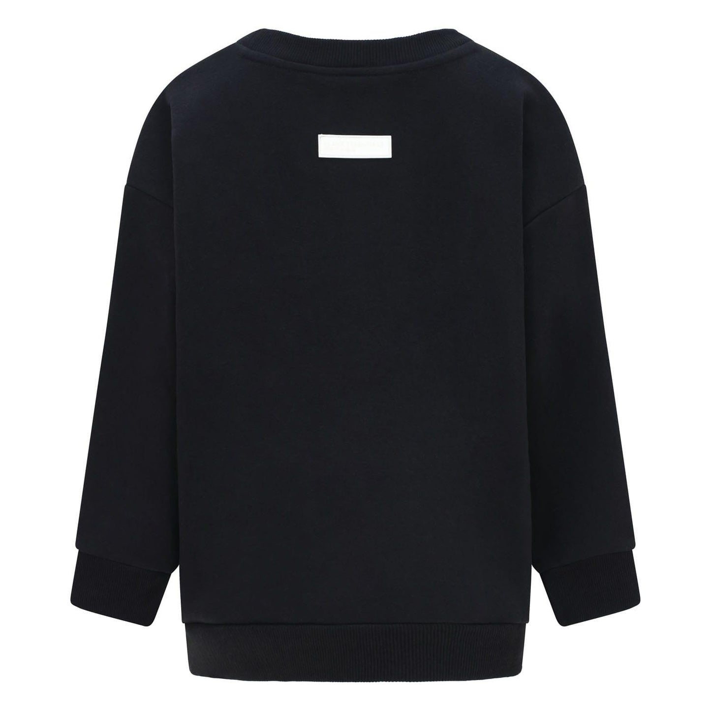 Black - Back - Blank Essentials Boys Crew Neck Sweatshirt