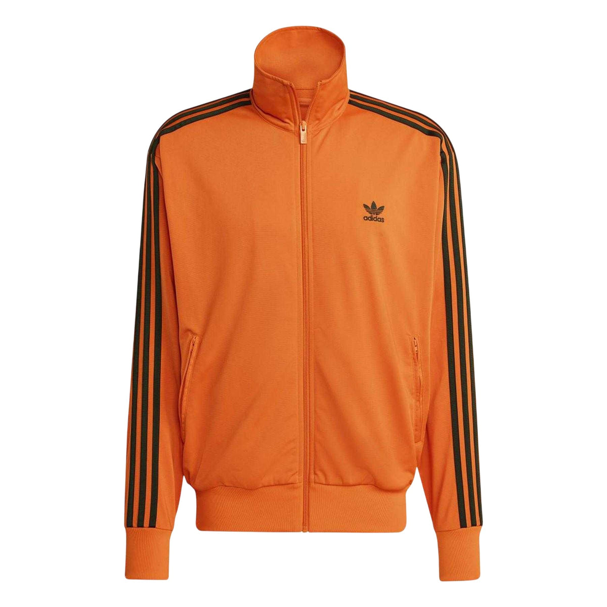 Orange - Front - Adidas Mens Firebird Embroidered Logo Track Top