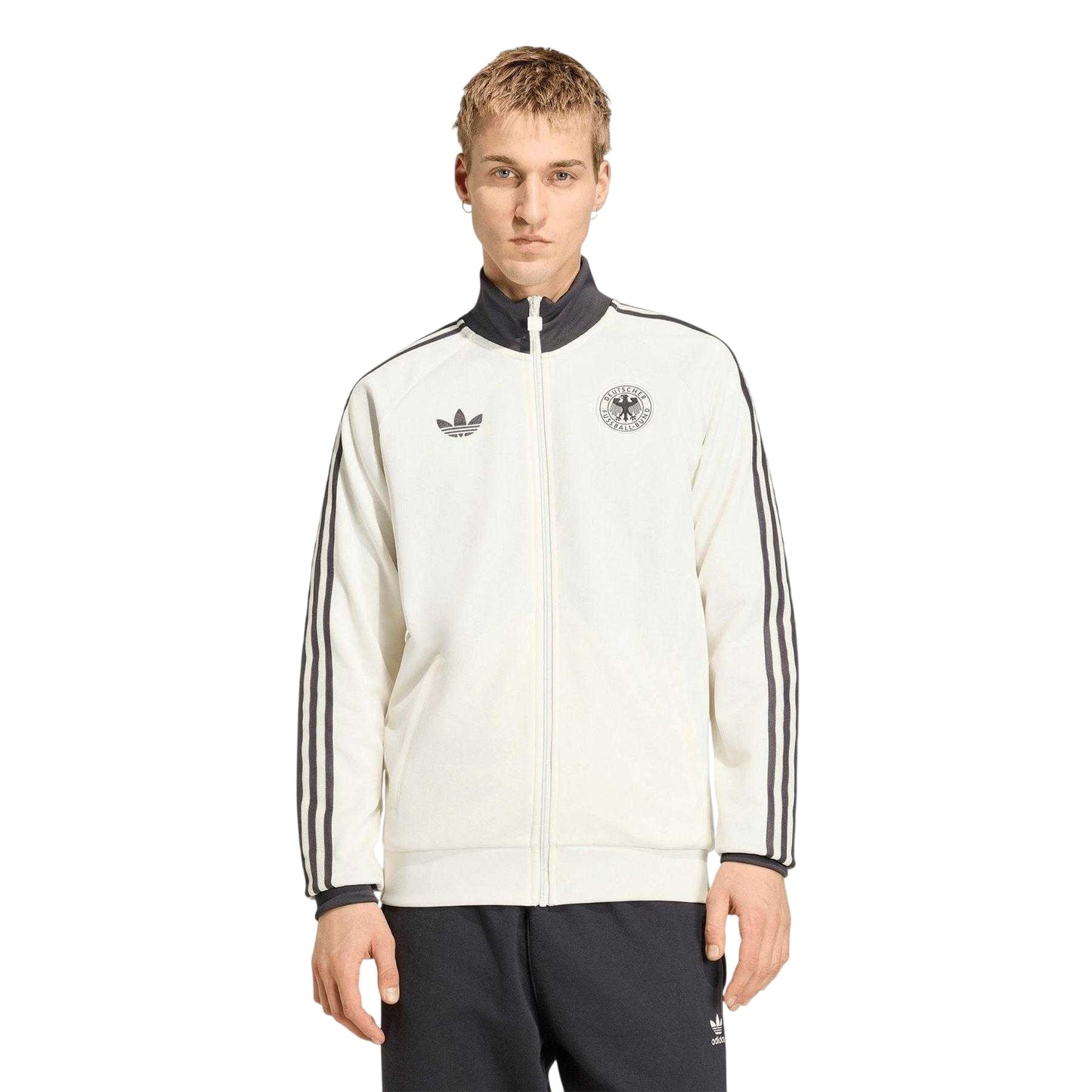 White-Black - Lifestyle - Adidas Mens World Cup Germany DFB Track Top