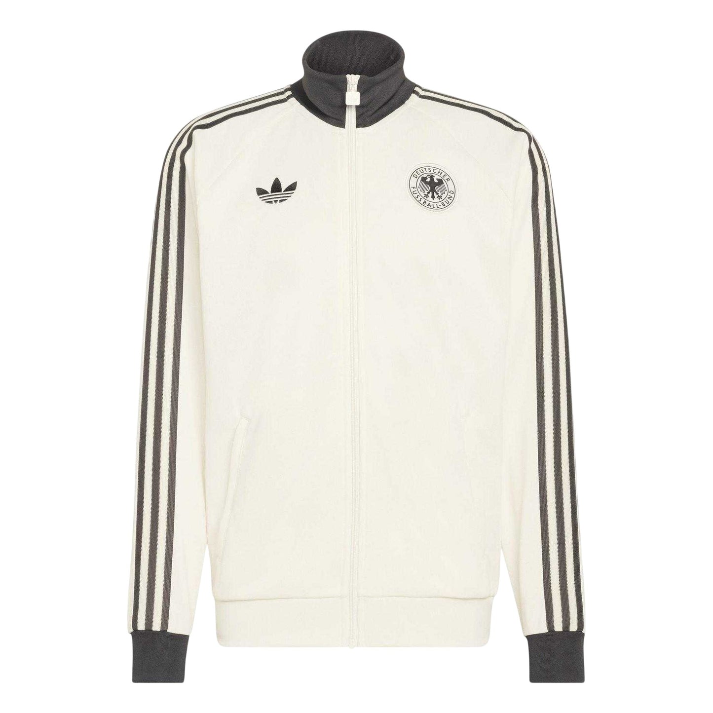White-Black - Front - Adidas Mens World Cup Germany DFB Track Top