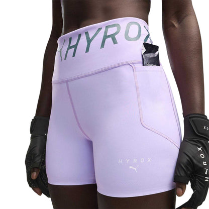 Light Lavender - Side - Puma Womens-Ladies Hyrox Performance Workout Tights
