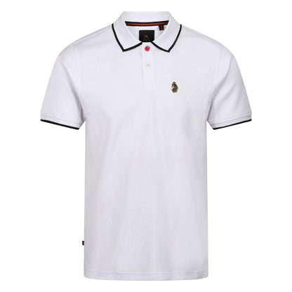 White - Front - Luke 1977 Mens Meadtastic Sport Polo Shirt