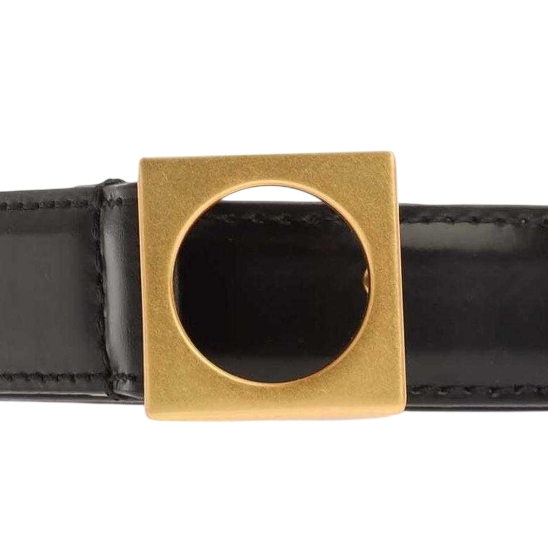 Black - Side - Emporio Armani EA7 Womens-Ladies Leather Belt