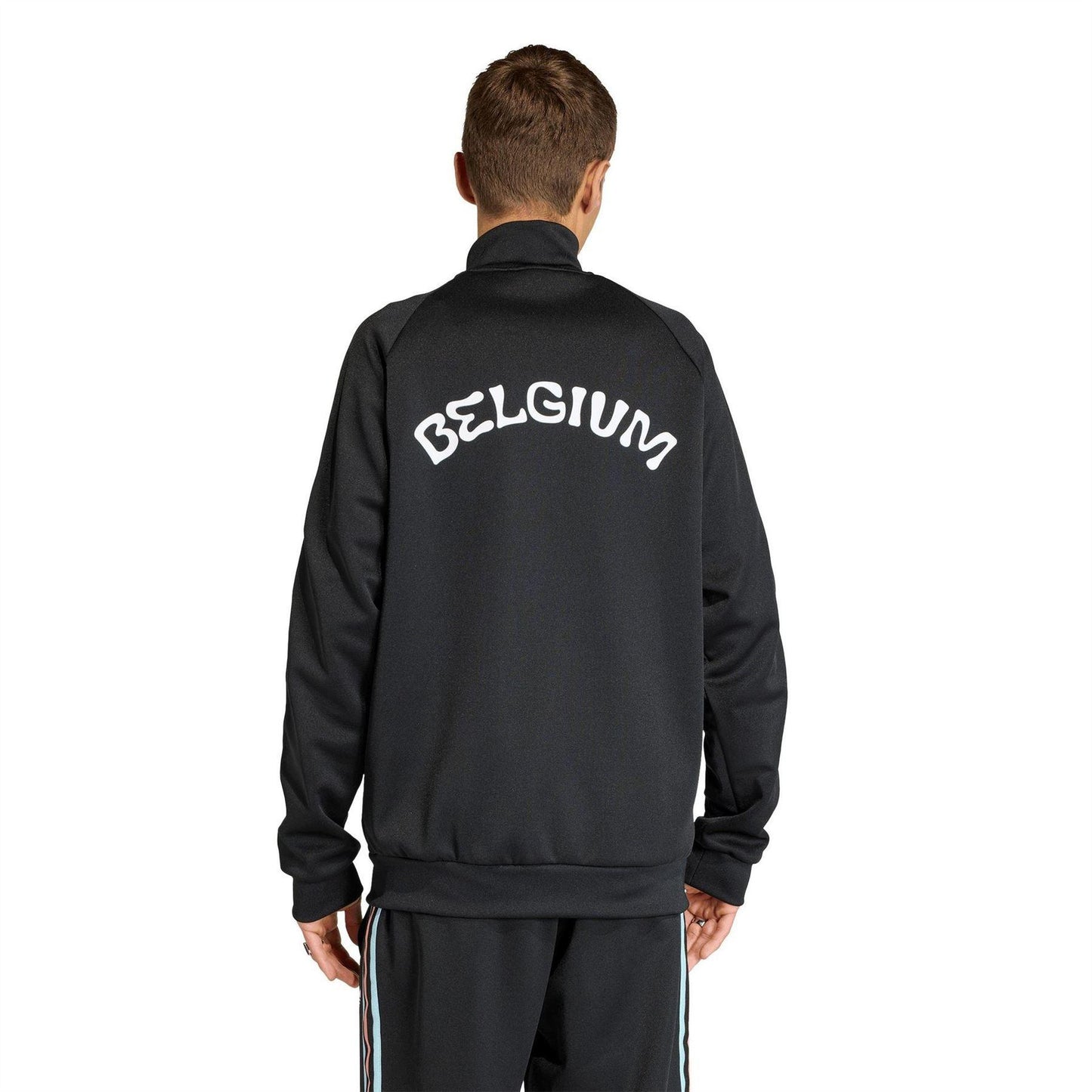 Black-Red - Back - Adidas Mens FIFA World Cup 2026 Belgium Track Top