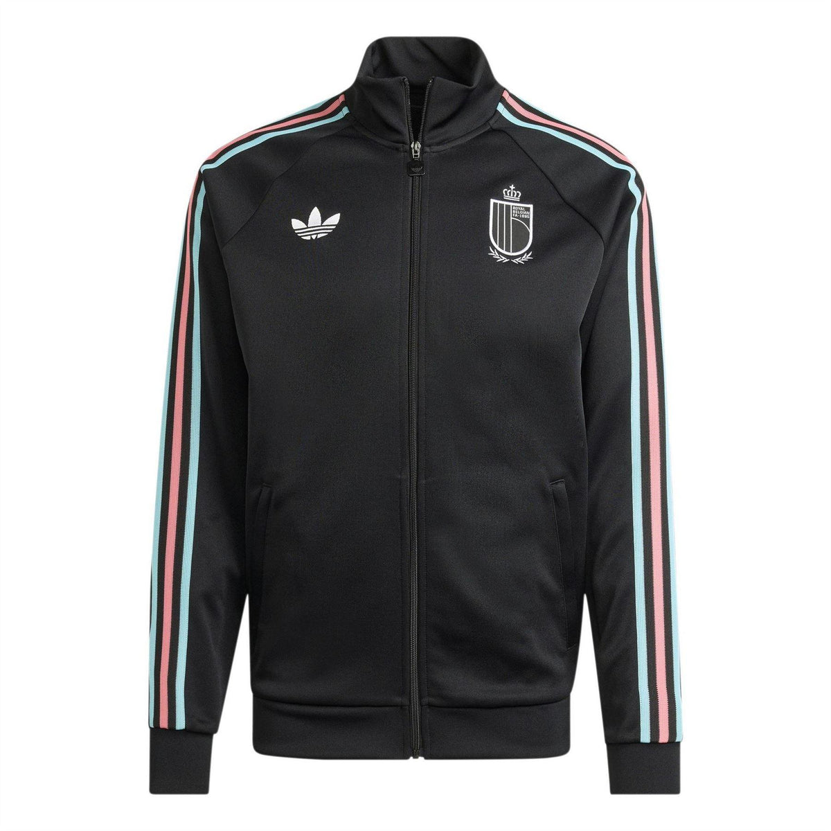 Black-Red - Front - Adidas Mens FIFA World Cup 2026 Belgium Track Top