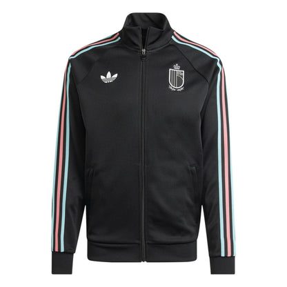 Black-Red - Front - Adidas Mens FIFA World Cup 2026 Belgium Track Top