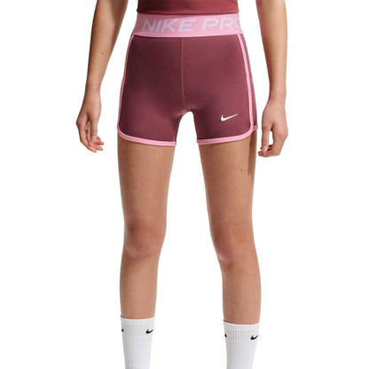 Pink Smoke - Front - Nike Childrens-Kids Pro Performance Cycling Shorts