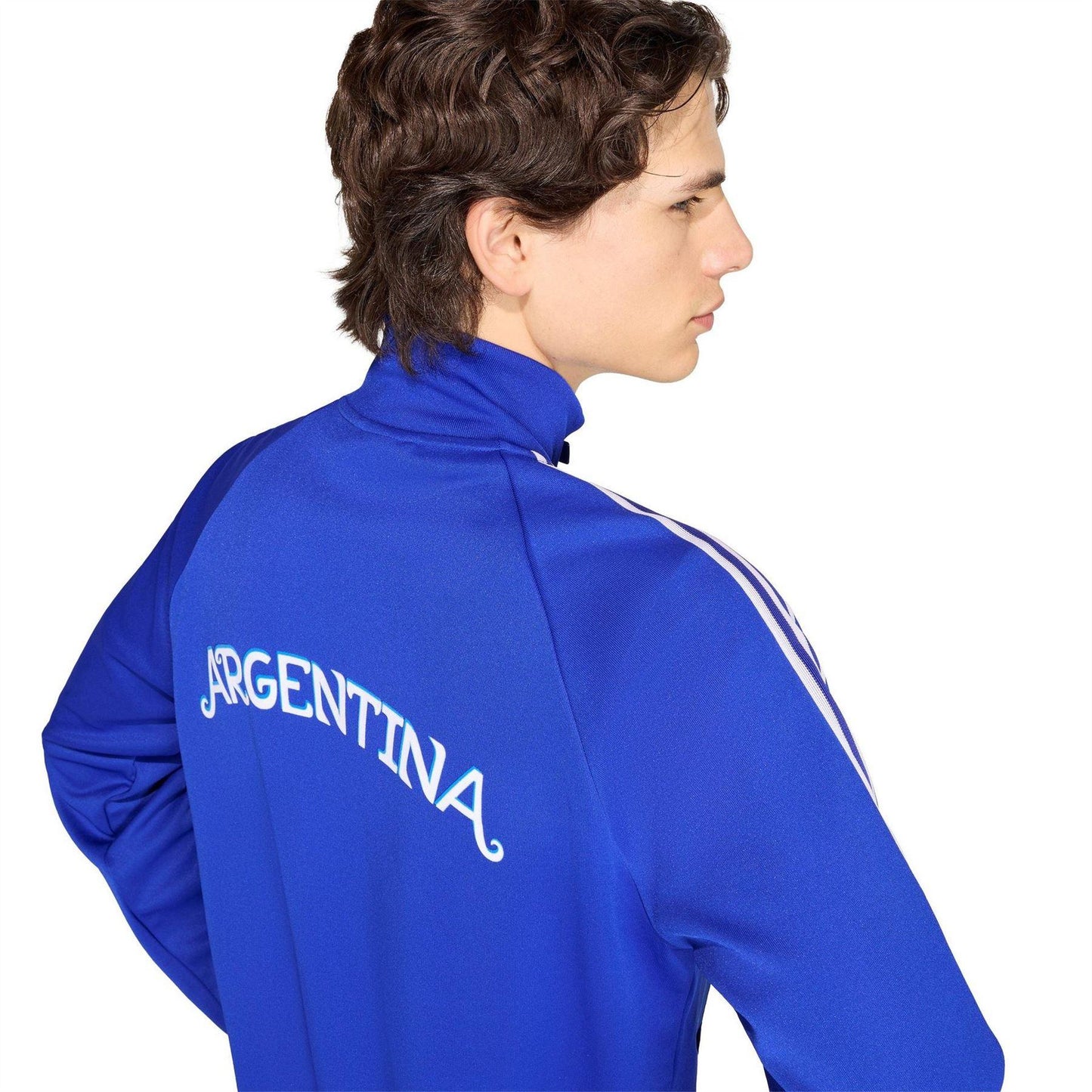Blue-White - Lifestyle - Adidas Mens World Cup Argentina Track Top