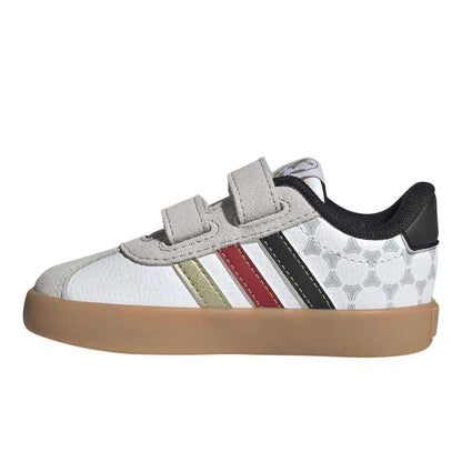 White - Side - Adidas Childrens-Kids VL Court 3.0 Trainers