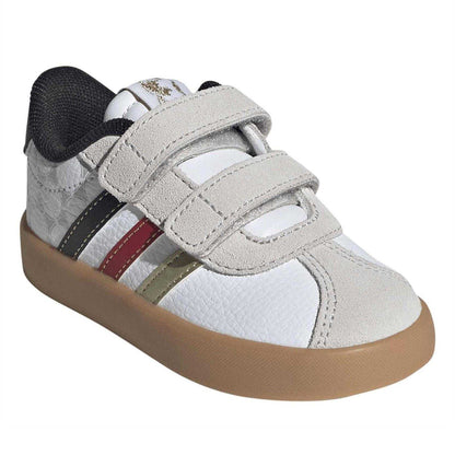 White - Pack Shot - Adidas Childrens-Kids VL Court 3.0 Trainers
