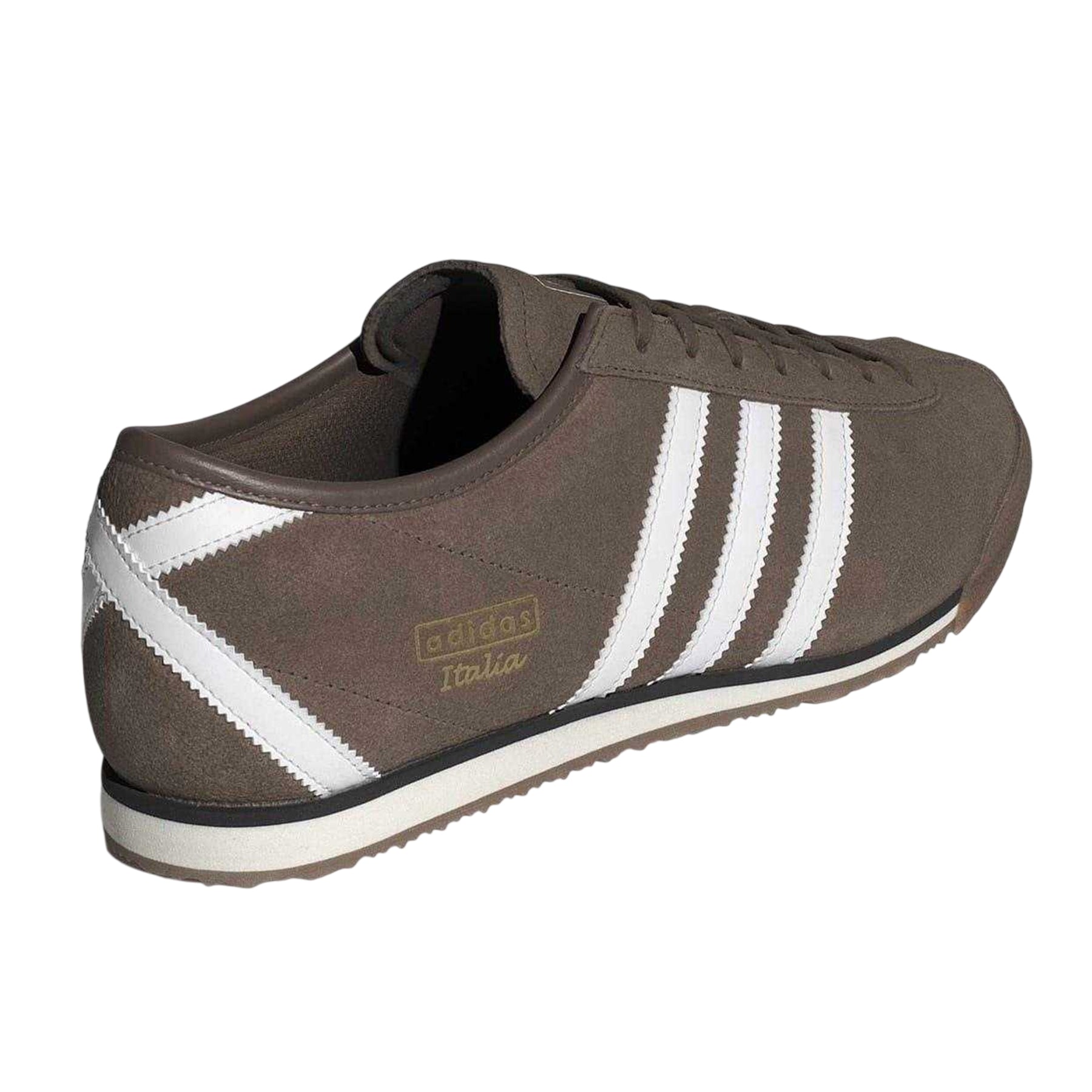 Clay Strata - Back - Adidas Mens Italia 3 Stripes Leather Trainers