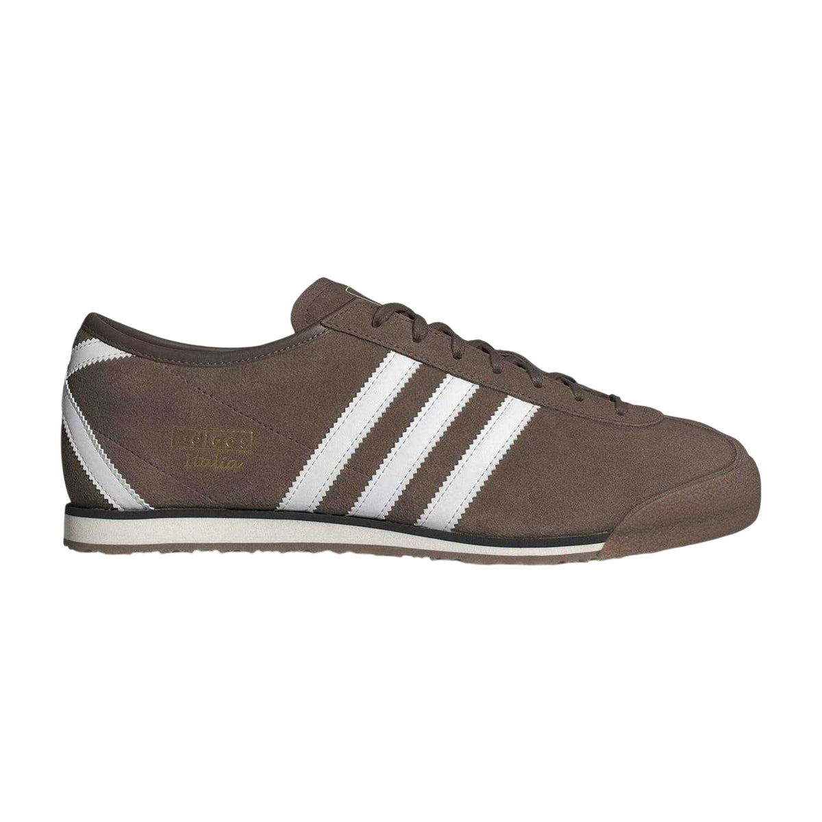 Clay Strata - Front - Adidas Mens Italia 3 Stripes Leather Trainers