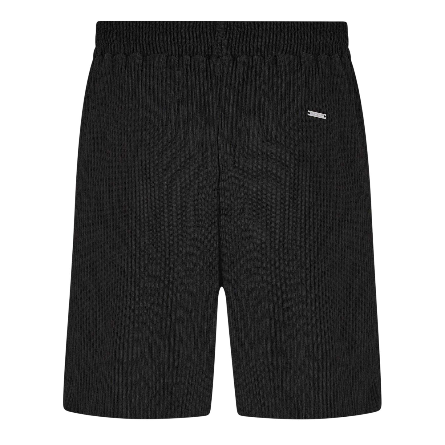 Black - Back - Belier Mens Pleated Shorts