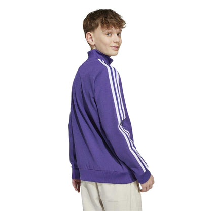 Purple - Lifestyle - Adidas Childrens-Kids Icon Real Madrid CF Full Zip Tracksuit Top