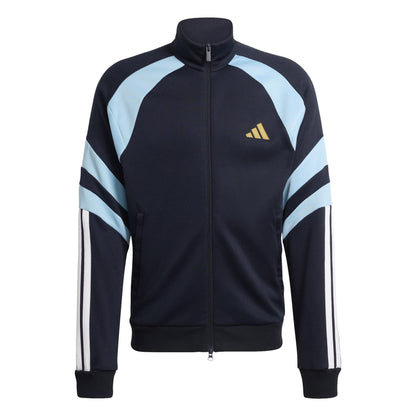 Blue - Front - Adidas Mens HOT Tracksuit Top