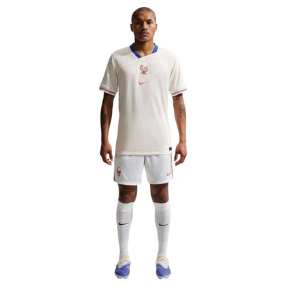 White-Orange - Pack Shot - Nike Mens 2026 France Football Shorts