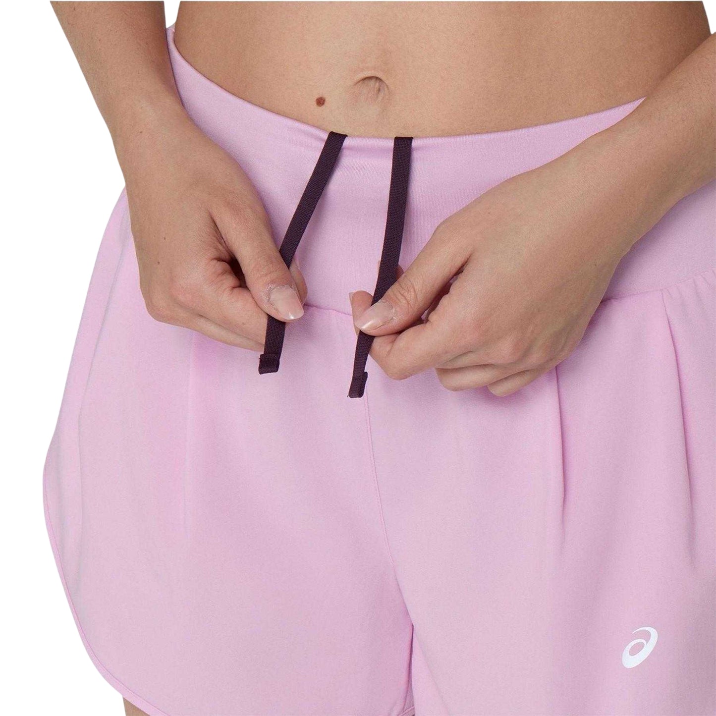 Lilac - Side - Asics Womens-Ladies Road Running Shorts