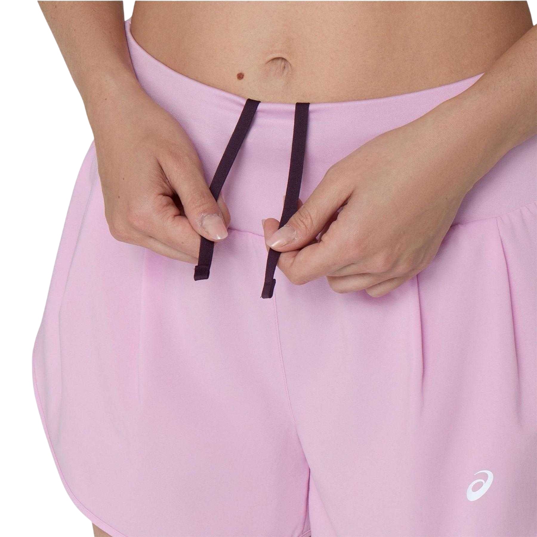 Lilac - Side - Asics Womens-Ladies Road Running Shorts