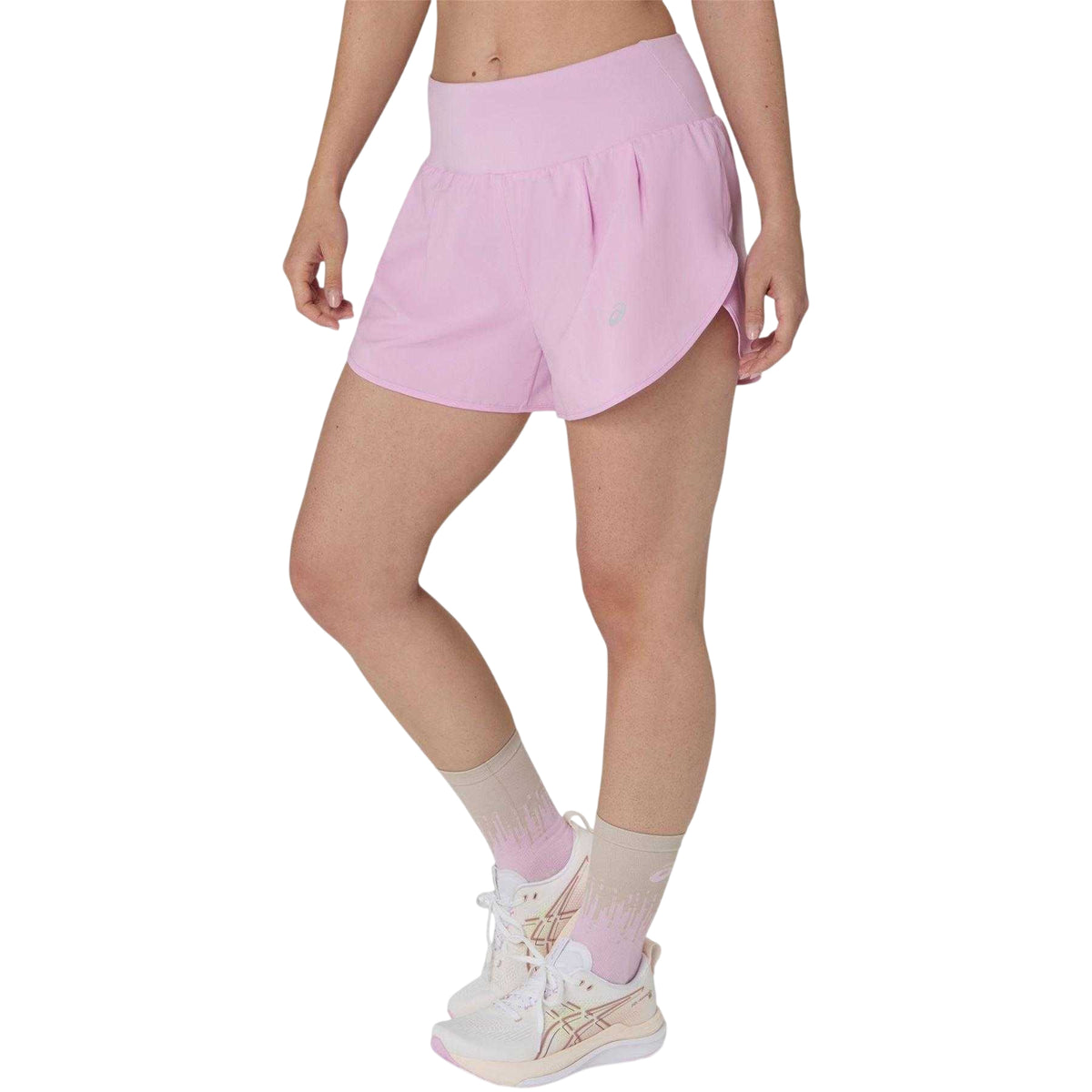 Lilac - Pack Shot - Asics Womens-Ladies Road Running Shorts