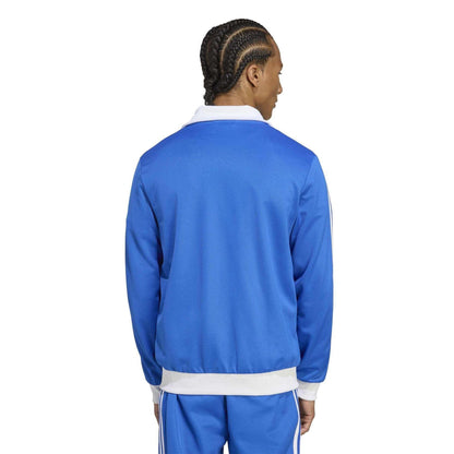 Blue-White - Back - Adidas Mens Adicolor Classics Embroidered Slim Track Top