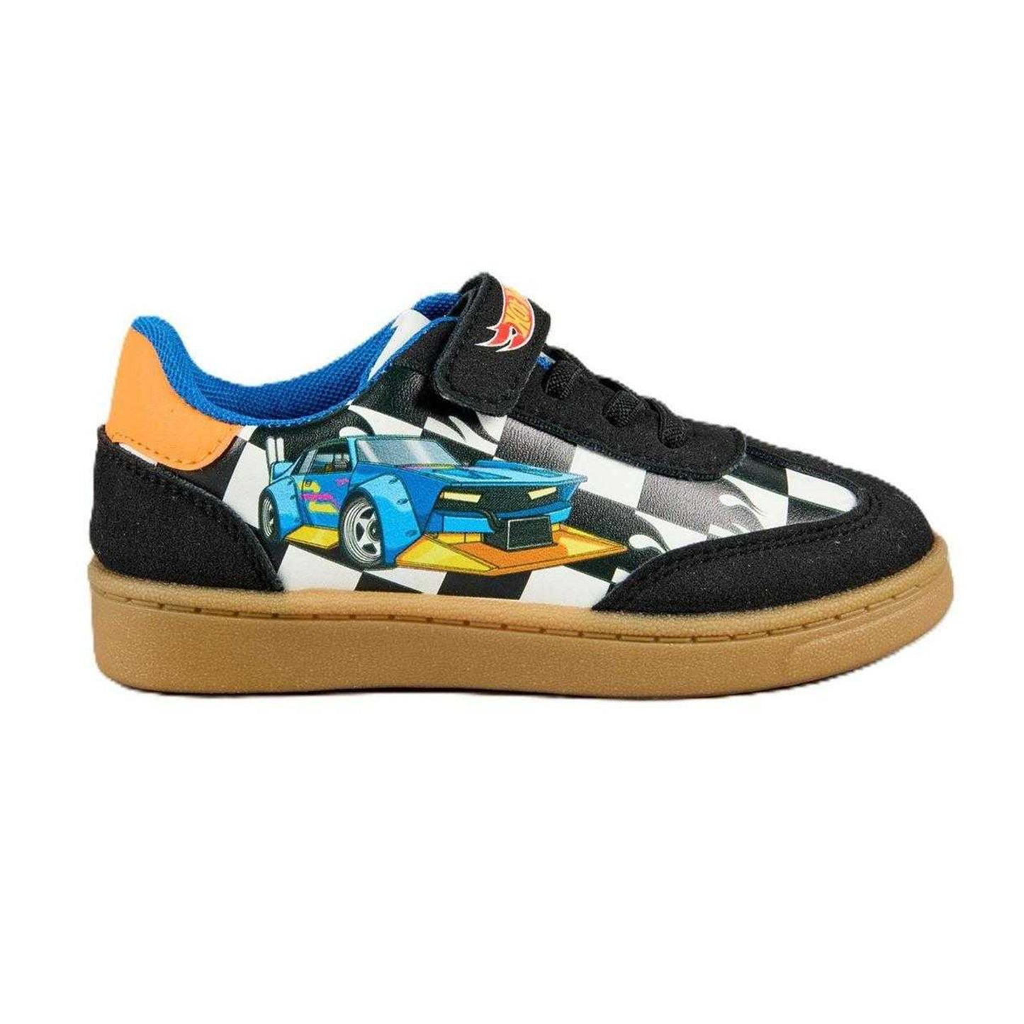 Black - Front - Hot Wheels Childrens-Kids Suede Trainers