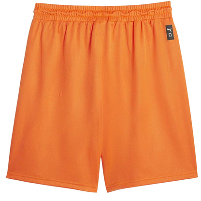 Orange - Back - Puma Mens Team Basketball Shorts