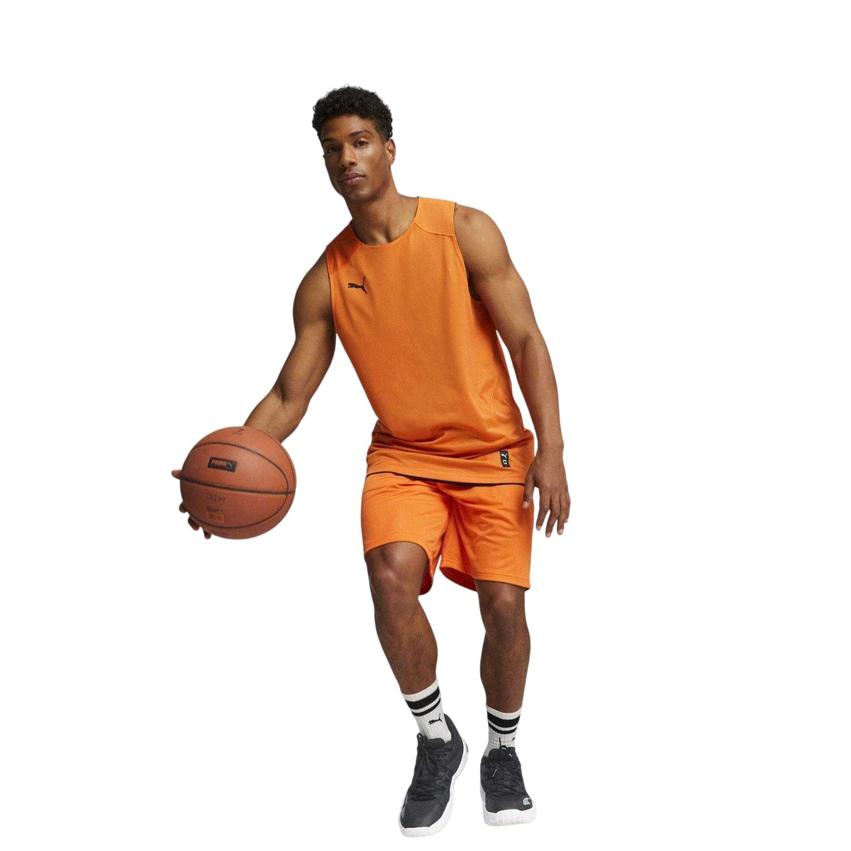 Orange - Lifestyle - Puma Mens Team Basketball Shorts
