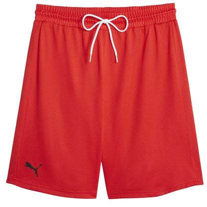 Red - Front - Puma Mens Team Basketball Shorts