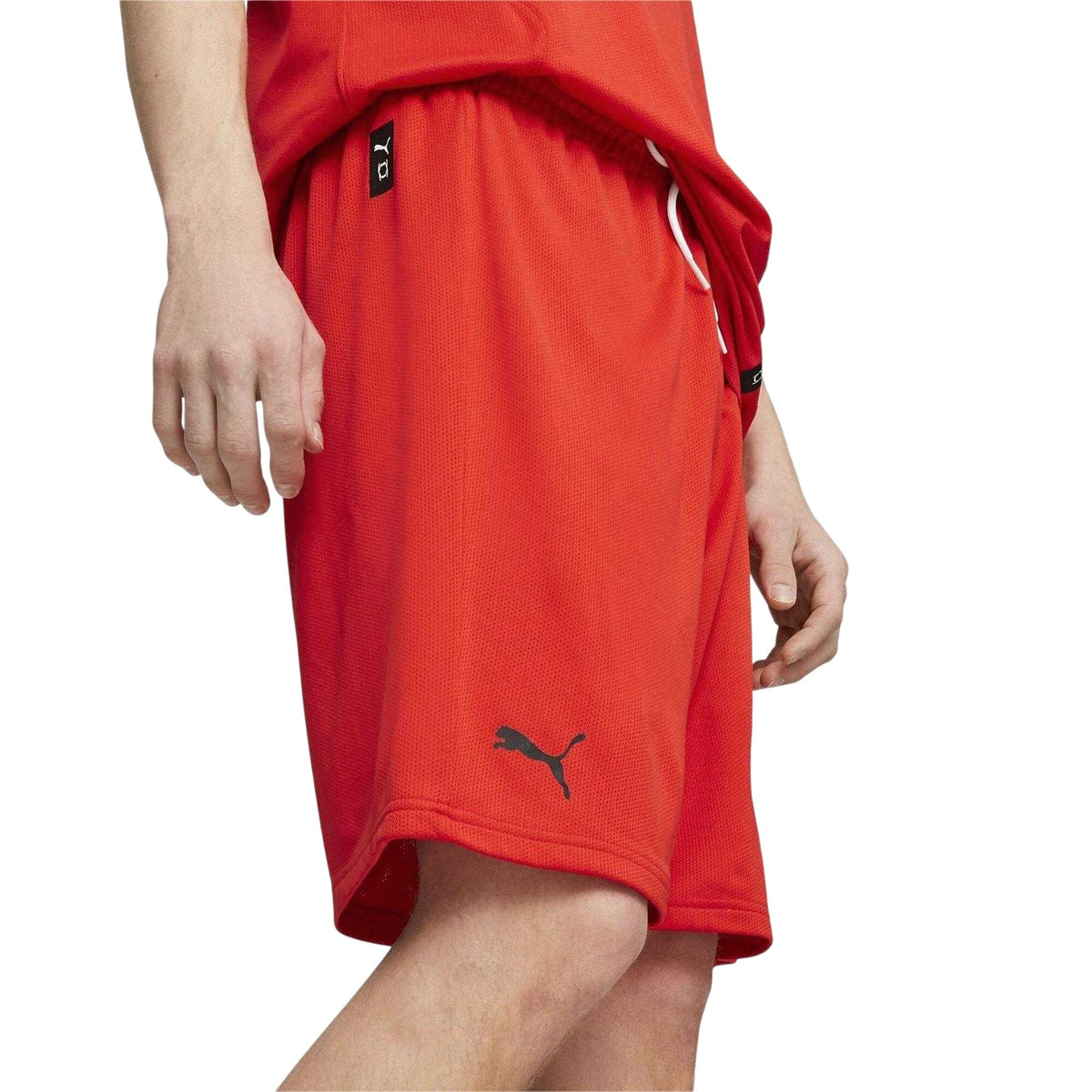 Red - Lifestyle - Puma Mens Team Basketball Shorts