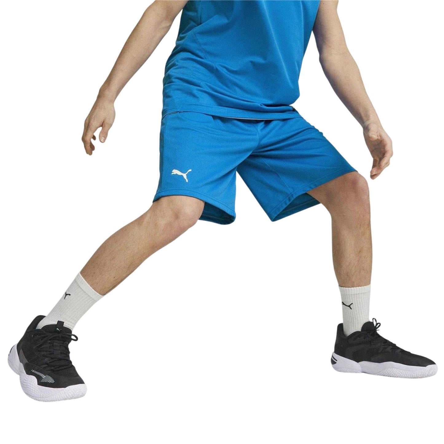 Electric Blue - Side - Puma Mens Team Basketball Shorts