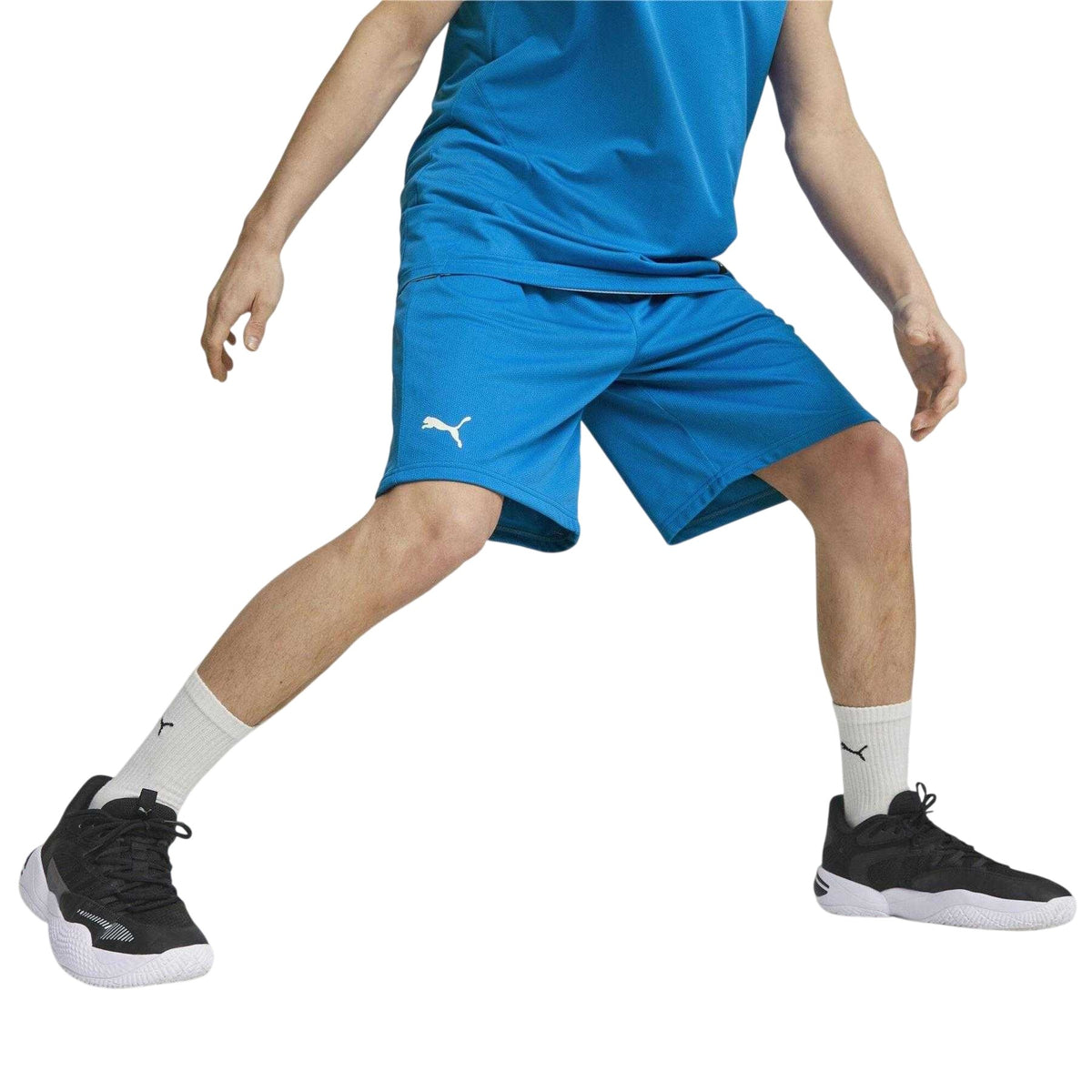 Electric Blue - Side - Puma Mens Team Basketball Shorts