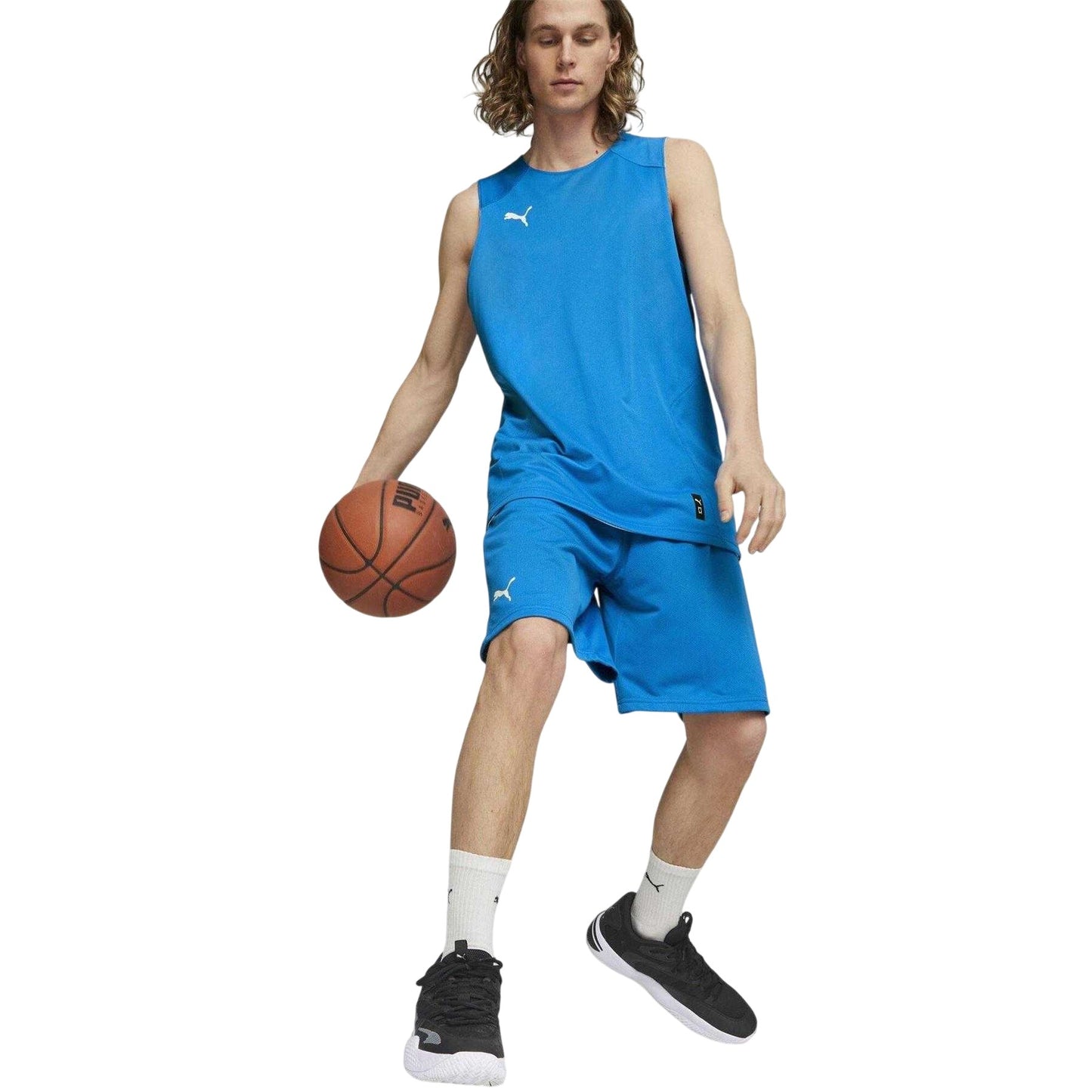 Electric Blue - Lifestyle - Puma Mens Team Basketball Shorts