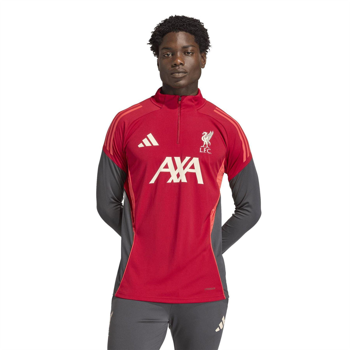 Active Red-White - Pack Shot - Adidas Mens 2025-2026 Liverpool FC Track Top