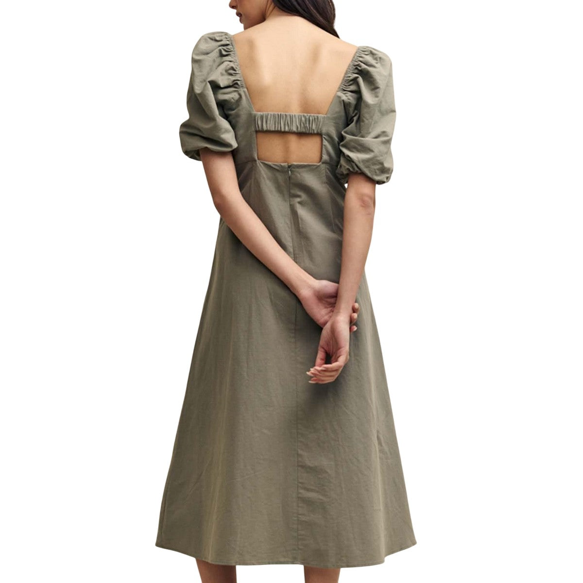 Green - Back - Nobody´s Child Womens-Ladies Henri Midi Dress