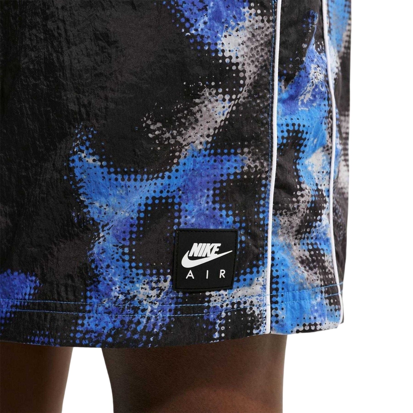Blue - Side - Nike Mens Air Woven Camouflage Track Shorts