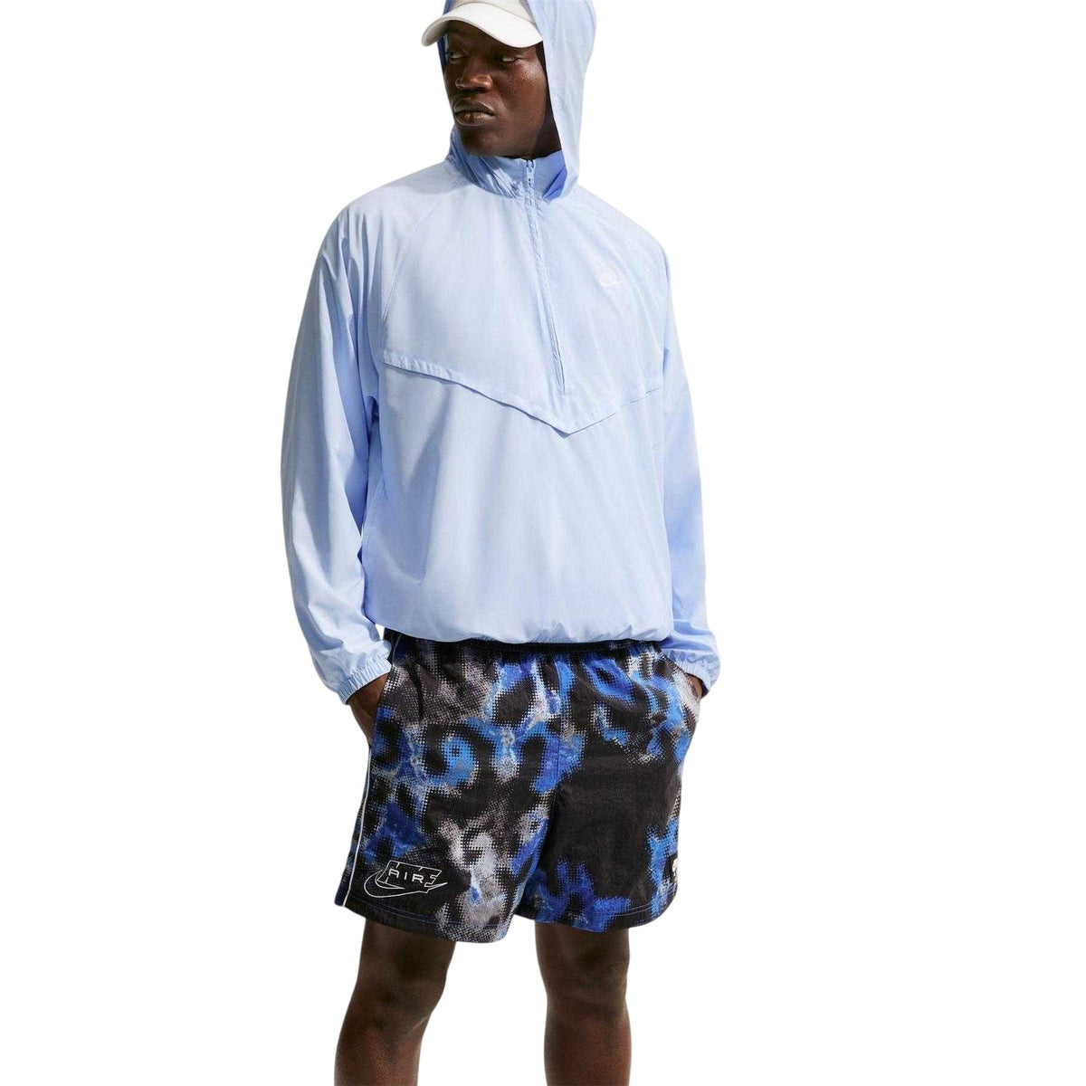 Blue - Lifestyle - Nike Mens Air Woven Camouflage Track Shorts