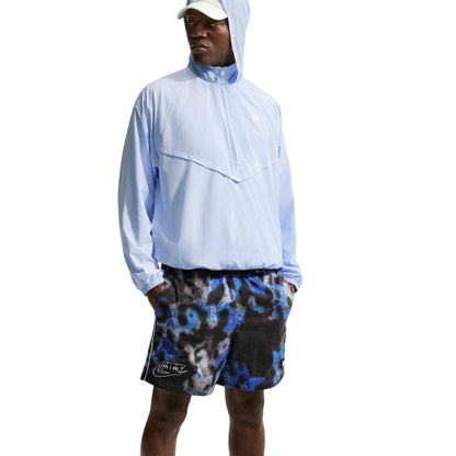 Blue - Lifestyle - Nike Mens Air Woven Camouflage Track Shorts