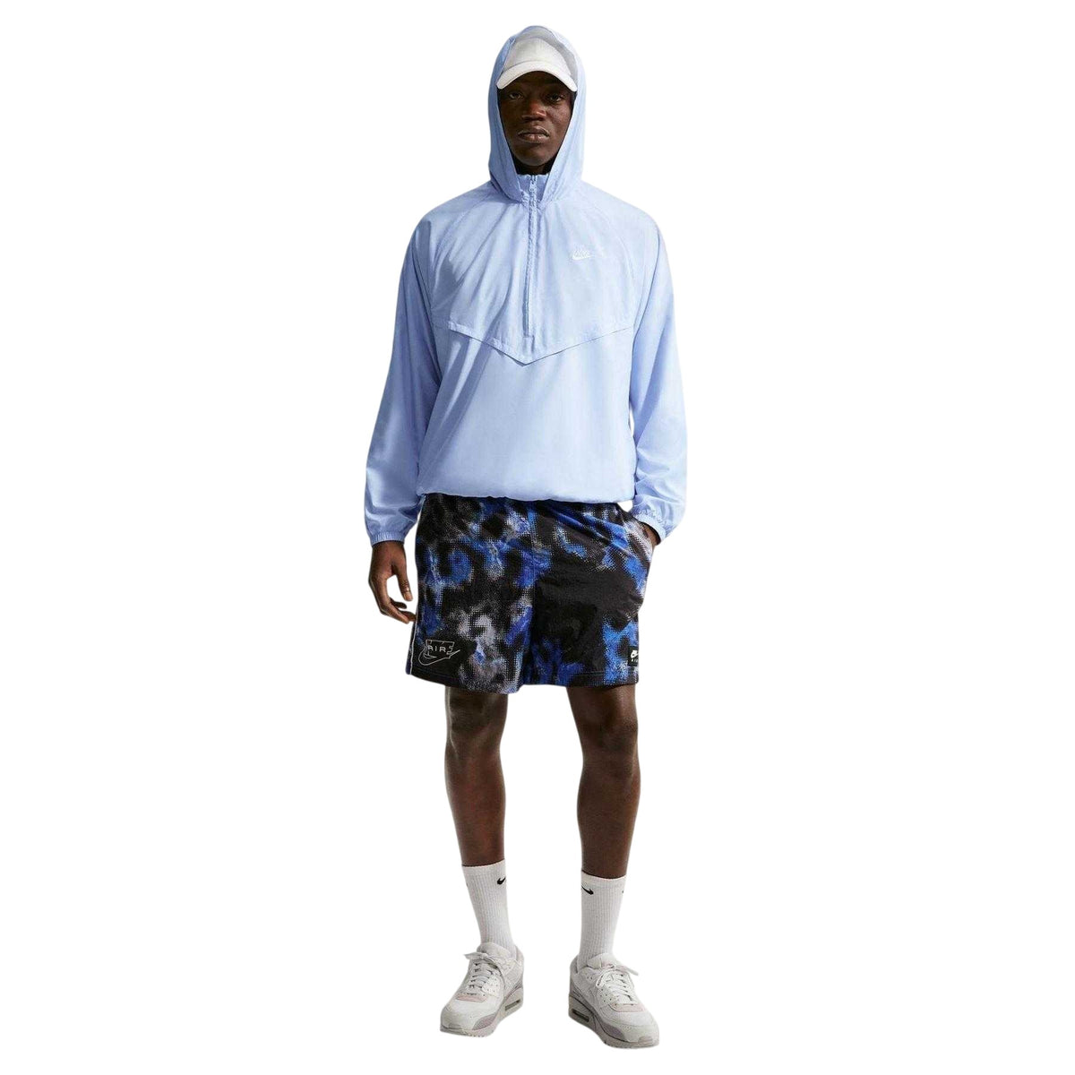 Blue - Pack Shot - Nike Mens Air Woven Camouflage Track Shorts