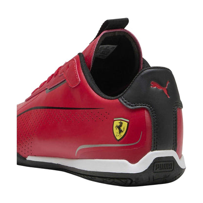 Rosso Red - Back - Puma Unisex Adult Neo Cat 3.0 Ferrari Leather Trainers