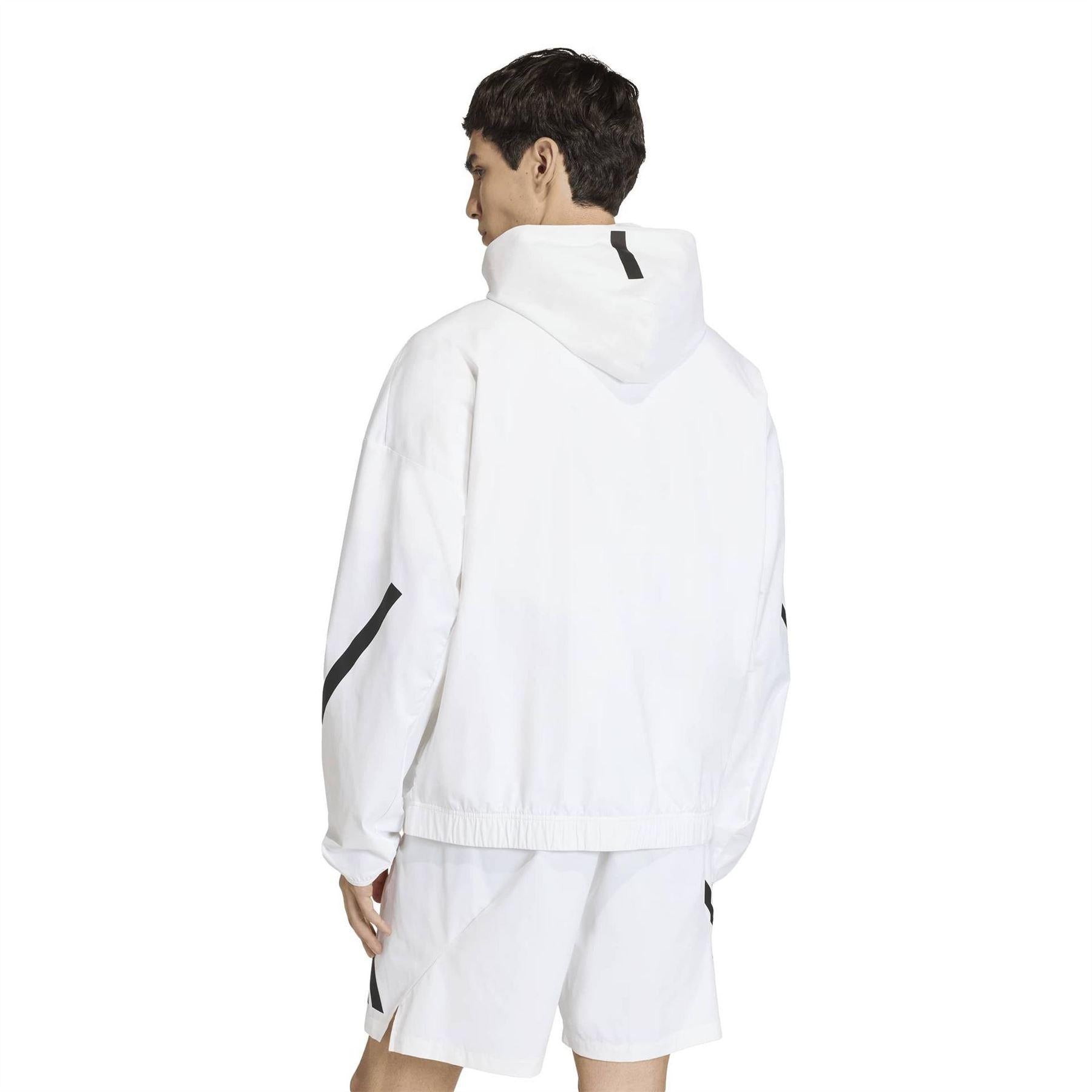 White - Back - Adidas Mens Z.N.E. Track Top
