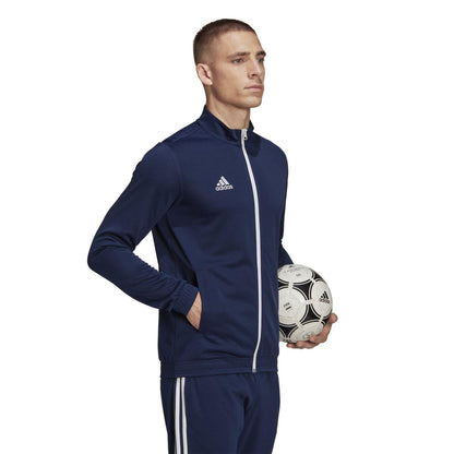 Team Navy Blue - Side - Adidas Mens Entrada 22 Slim Track Top