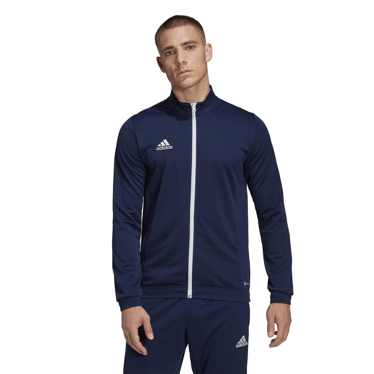 Team Navy Blue - Pack Shot - Adidas Mens Entrada 22 Slim Track Top