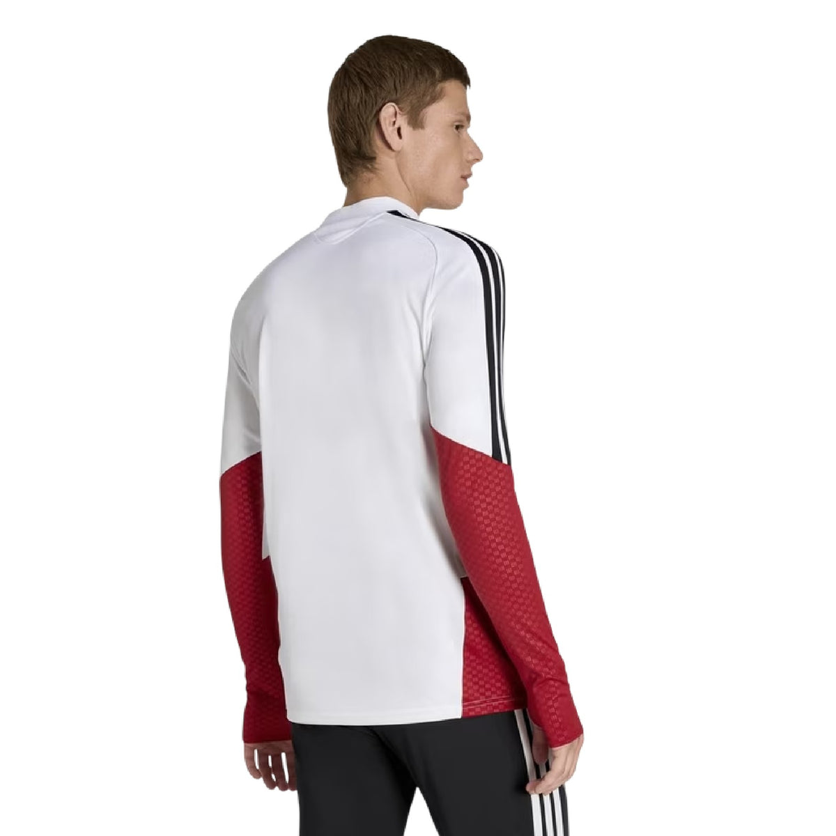 White-Black - Back - Adidas Mens Tiro 26 Pro Germany Slim Training Top