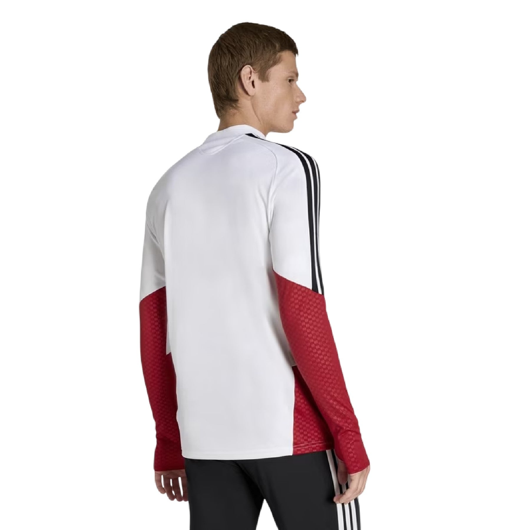 White-Black - Back - Adidas Mens Tiro 26 Pro Germany Slim Training Top