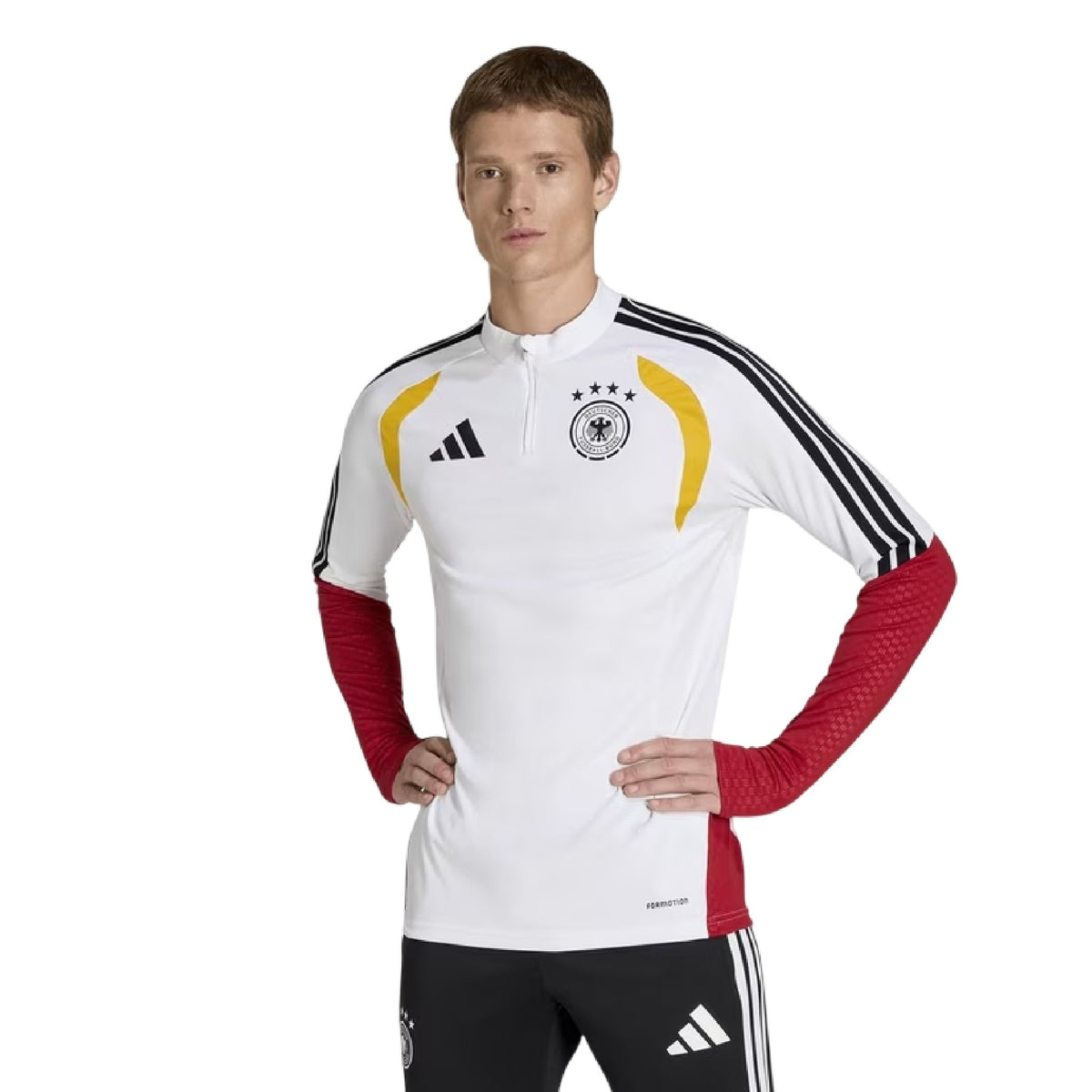 White-Black - Lifestyle - Adidas Mens Tiro 26 Pro Germany Slim Training Top
